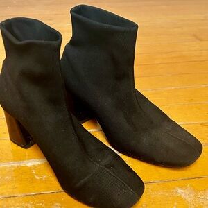 Mango Black Ankle Booties